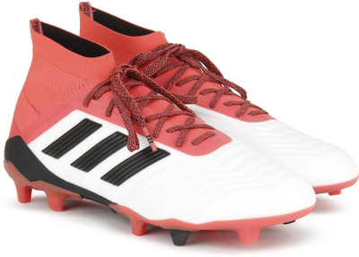 

ADIDAS PREDATOR 18.1 FG Football Shoes For Men(Multicolor, Ftwwht/cblack/reacor
