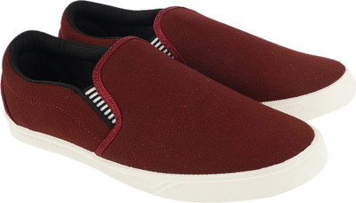 

Chevit Slip On Sneakers For Men(Maroon, Wine