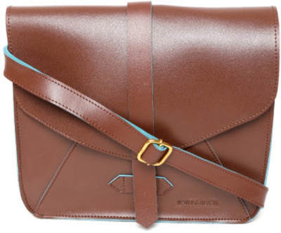 

Kanvas Katha Women Casual Brown PU Sling Bag