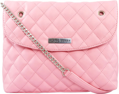 

FLYING BERRY Women Casual, Evening/Party Pink PU Sling Bag