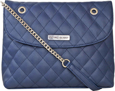 

FLYING BERRY Women Casual Blue PU Sling Bag