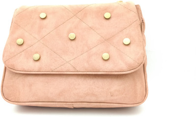 

PRIYANKA COLLECTIONS Girls Casual Pink Leatherette Sling Bag