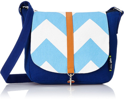 

Kanvas Katha Women Casual Blue Cotton, Canvas Sling Bag