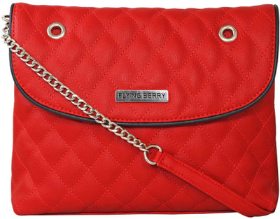 

FLYING BERRY Women Casual Red PU Sling Bag