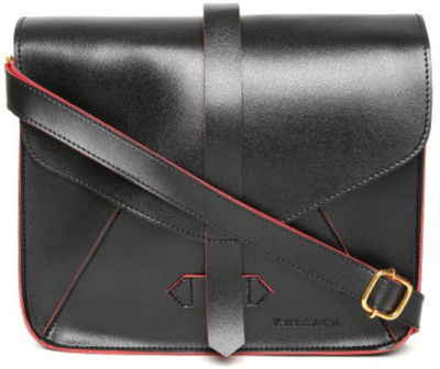 

Kanvas Katha Women Casual Black PU Sling Bag