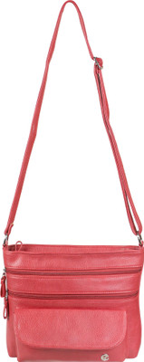Merci Women Casual Maroon Leatherette Sling Bag