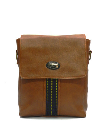 

Goodwin Men Casual Tan PU Sling Bag
