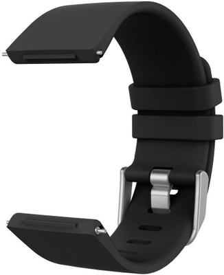 

ACUTAS Silicone Replacement Strap for Fitbit Versa Smart Watch Strap(Black)