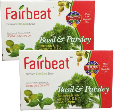 

Fairbeat Basil and Parsley Soap Pack of 2(125 g, Pack of 2)