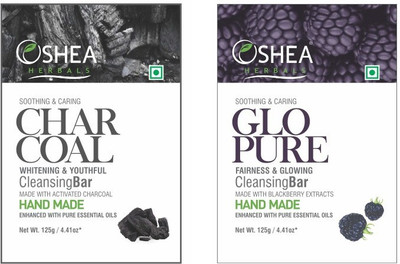 

Oshea Herbals Charcoal & Glopure Cleansing Bar - 125 gm +125 gm(250 g, Pack of 2)