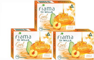 

Fiama Peach and Avocado Gel Bar(375 g, Pack of 3)