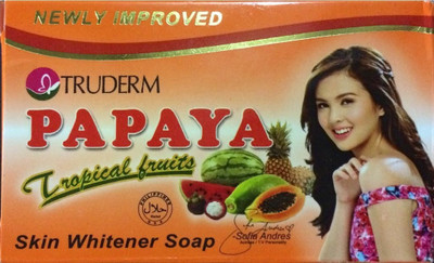 

Truderm Papaya Tropical Fruits Skin Whitener Soap(135 g)
