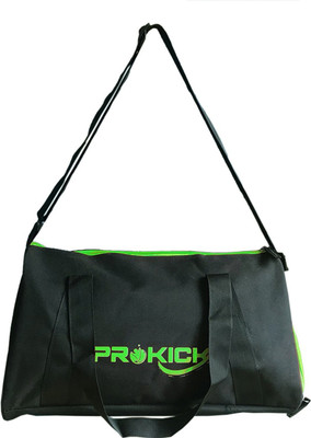 

Prokick Duffle gym Bag With External Shoe Compartment Gym(Black, Kit Bag)