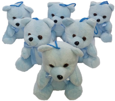 

ARP Collections ARP Hanging Teddy Bear Blue soft toys pack of 6 soft 15 CM. - 15 cm(Blue)
