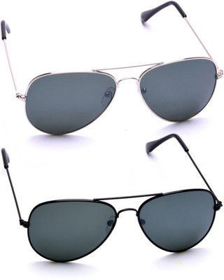 

Azmani Aviator Sunglasses(Black)