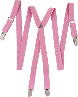 

Orolyf X- Back Suspenders for Men(Pink)