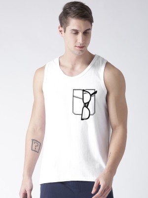 Young trendz Self Design Men Round Neck White T-Shirt