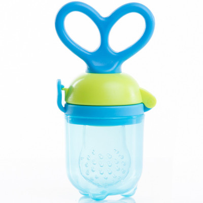 

Baybee Best Food Feeder Pacifier | Fresh Fruit Nibbler, Infant Silicone Teether Toy with Storage and Silicone Nipple Replacement | Soothe Teething & Introduce Solid Food Teether(Blue)