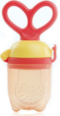 

Baybee Best Food Feeder Pacifier | Fresh Fruit Nibbler, Infant Silicone Teether Toy with Storage and Silicone Nipple Replacement | Soothe Teething & Introduce Solid Food Teether(Orange)