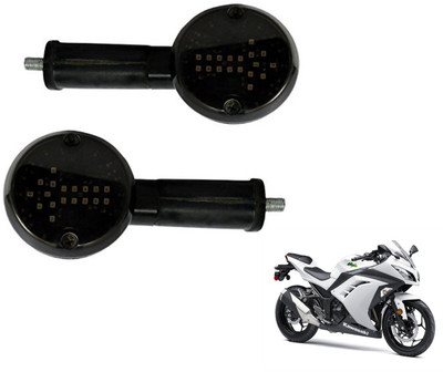 MOCKHE Front, Rear LED Indicator Light for Kawasaki Ninja 300(White)