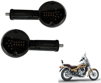 MOCKHE Front, Rear LED Indicator Light for Bajaj Avenger(White)