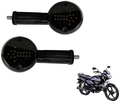 MOCKHE Front, Rear LED Indicator Light for Hero Splendor NXG(White)