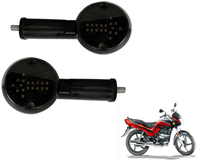 MOCKHE Front, Rear LED Indicator Light for Hero Passion Plus(White)