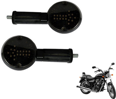 MOCKHE Front, Rear LED Indicator Light for Royal Enfield Thunder Bird 350(White)