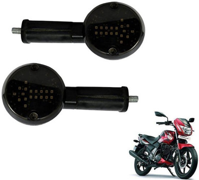 MOCKHE Front, Rear LED Indicator Light for TVS Flame SR125(White)