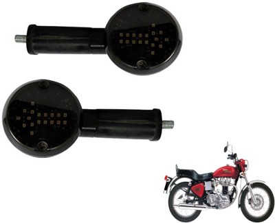 MOCKHE Front, Rear LED Indicator Light for Royal Enfield Electra(White)