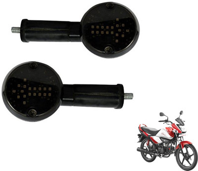 MOCKHE Front, Rear LED Indicator Light for Hero Splender iSMART(White)
