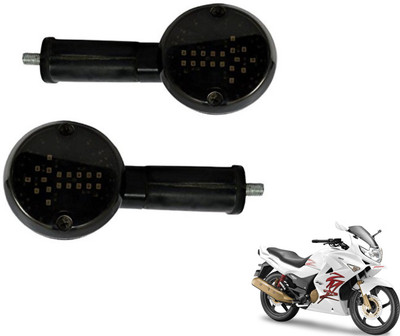 MOCKHE Front, Rear LED Indicator Light for Hero Karizma ZMR(White)
