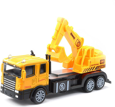 

Akrobo Friction Diecast Die Cast Transit Mixer Model With Light(Yellow)
