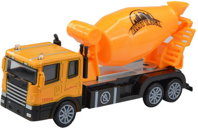 

Akrobo Friction Diecast Die Cast Transit Mixer Model With Light Toy(Yellow)