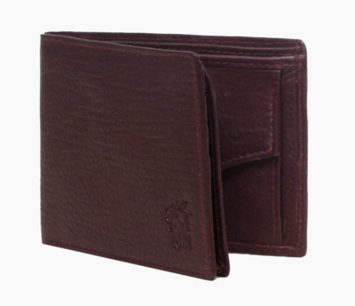 

Wild West Men Brown Genuine Leather Wallet(6 Card Slots), Red