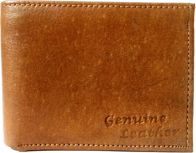 

TREND ZONEX Men Tan Genuine Leather Wallet(5 Card Slots), Multicolor