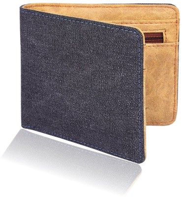 

Forester Men Black Artificial Leather Wallet(6 Card Slots), Black-tan