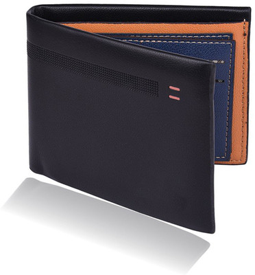 

Huntsman Men Black Artificial Leather Wallet(7 Card Slots)