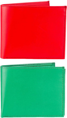 

Hob London Fashion Men Red, Green Artificial Leather Wallet(2 Card Slots)