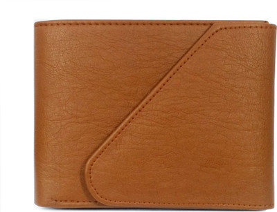 

First Man Men Tan Artificial Leather Wallet(10 Card Slots)