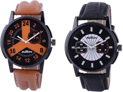 

AXTON AXG-6015 Analog Multicolor Dial Unisex Watch - (Pack of 2) Watch - For Men