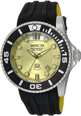 

Invicta Yellow6262 Invicta Men's 'Pro Diver' Automatic Stainless Steel and Silicone Diving Watch, Color:Black (Model: 22990) Watch - For Men
