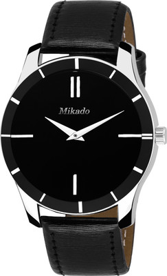 

Mikado Black Bold Italian Design Analog watch for Men's And Boy's Watch - For Boys
