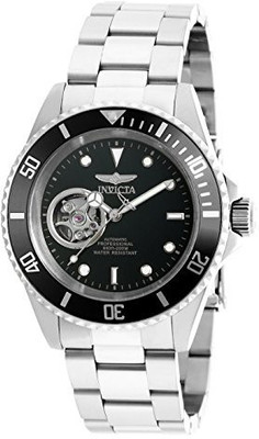 

Invicta Black6142 Invicta Men's 'Pro Diver' Stainless Steel Automatic Watch, Color:Silver-Toned (Model: 20433) Watch - For Men
