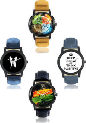 

Bilmo New Stylish Leather Strap Watch1 (15)A Watch - For Men