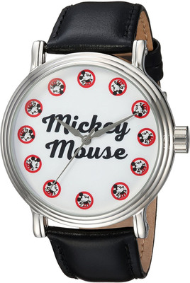 

Disney White3190 Disney Men's 'Mickey Mouse' Quartz Metal Casual Watch, Color:Black (Model: WDS000335) Watch - For Men
