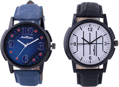 

AXTON AXG-6014 Analog Multicolor Dial Unisex Watch - (Pack of 2) Watch - For Men