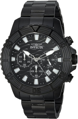 

Invicta black8146 Invicta Men's 'Pro Diver' Quartz Stainless Steel Casual Watch, Color:Black (Model: 24005) Watch - For Men