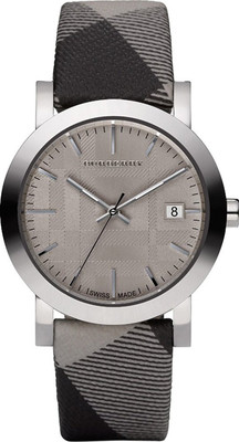 

Burberry Light Chocolate1774 Burberry Swiss Made Check Fabric Strap Watch for Men / Unisex Watch Watch - For Men