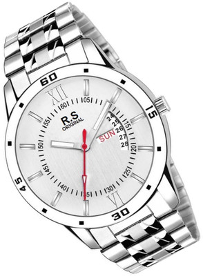 

R S Original RSO-3152 DAY AND DATE WHITE WATCH FOR MEN Watch - For Men